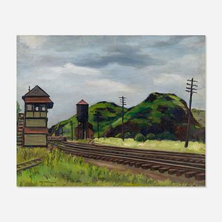 Max Arthur Cohn, Railroad Tracks, Near Easton, Pennsylvania