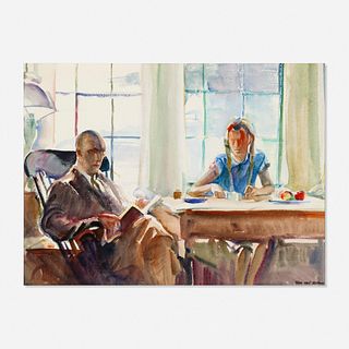 Alice Stoddard, Untitled (figures at table)
