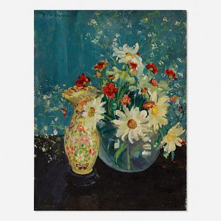 Paulette Van Roekens, Untitled (still life with daisies)