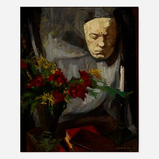 Gerald Davis, Flowers and Beethoven (allegorical still life)