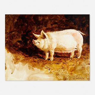 Jamie Wyeth, Untitled (pig)