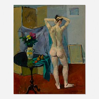 Nicolai Cikovsky, Nude with Green Screen