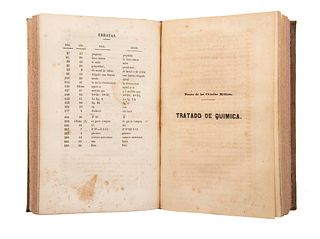 Berzelius, J. J. Tratado de Química. Madrid: Imprenta de D. Ignacio Boix, 1845 - 1851. Tomos I - VII. Piezas: 7.