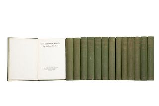 The Works of Anthony Trollope. Oxford: Shakespeare Head Press, 1929. 7 obras en 14 volúmenes. Piezas: 14.