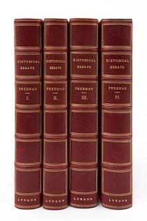 Freeman, Edward A. Historical Essays. London - New York: Macmillan and Co., 1873, 1892, 1896. Tomos I - IV. Piezas: 4.