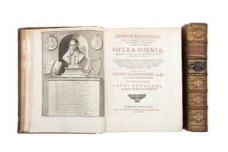 Buchanani, Georgii. Opera Omnia. Lugduni Batavorum, 1725. Tomos I - II. Piezas: 2.