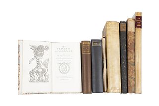 Ediciones de Nonesuch Press Books. Ten Sermons / Collected Works of John Wilmot / The Seasons / Silurist... Piezas: 8.