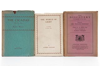 Huxley, Aldous. The Cicadas and Other Poems / The World of Light / The Discovery. Piezas: 3