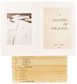 Pérez San Vicente, Guadalupe . Revista Claustro de Sor Juana. México, 1980 - 1982. Números I - XIII. Piezas: 13.