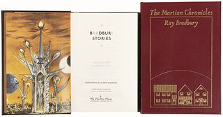 Bradbury, Ray. The Martian Chronicles / Bradbury Stories. Norwalk, Connecticut, 1989 / 2003. Uno firmado por Ray Bradbury. Piezas: 2.