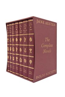 Austen, Jane. The Complete Novels. London: The Folio Society, 1975. Ilustraciones de Joan Hassall. Piezas: 7.