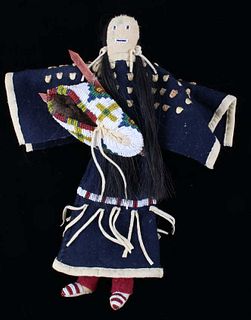 Sioux Mary Standstall Beaded Hide Doll 1950