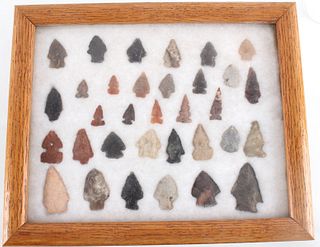 Framed Collection Transitional Paleo Period Points