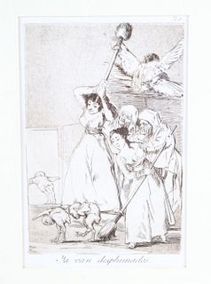 Los Caprichios No. 20 Ya Van Desplumados by Goya