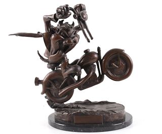 Warner Bros. Limited Vought Taz Bronze Sculpture