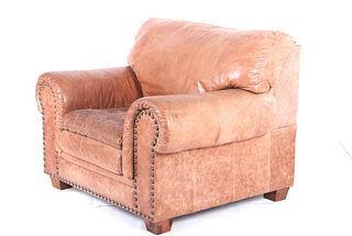 Genuine Leather Oversized Arm Chair