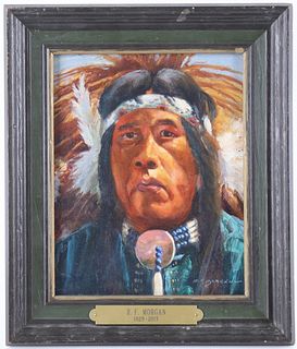 Robert F. Morgan 1929-2015 Framed Oil Painting