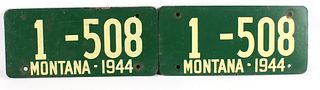 1944 Montana Soybean License Plate