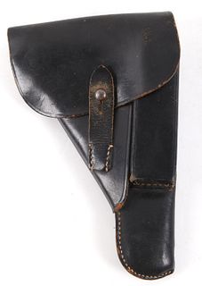 German WWII Browning P-35 Black Leather Holster