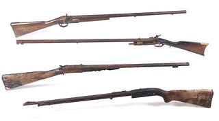 Collection of Four Antique & Curio Firearms