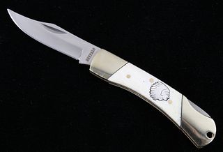Buffalo Silver Chief Inlay Pocket Knife