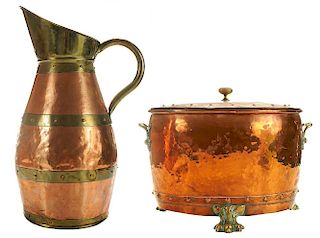 Two Copper and Brass Decorative Items