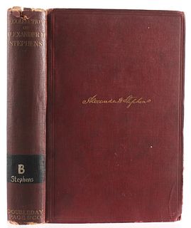 Recollections of Alexander H. Stephens c.1910
