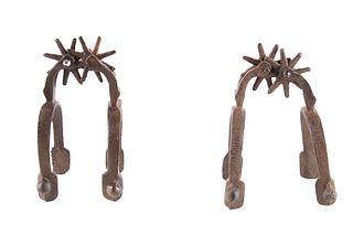 Collection of Mid 1900's Iron Western Spurs