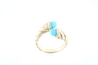 Judith Ripka Gold Sterling Silver Turquoise Ring