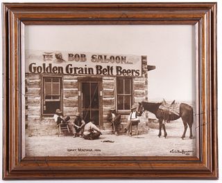 Framed Ismay, Montana 1906 by L.A. Huffman
