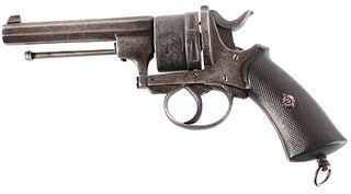 Engraved Pin Fire .44 Caliber D.A. Revolver