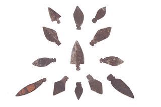 19th Century Plains Indians Trade Point Arrowheads