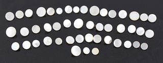 Mother of Pearl Button 47 Piece Collection