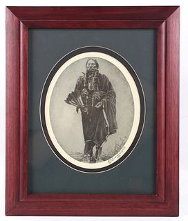 Signed Limited Edition Indian Print By H F Swords