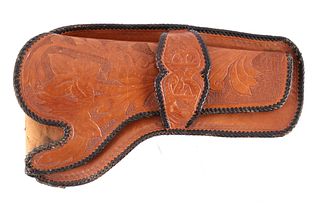 1960's Custom Tooled Leather Holster