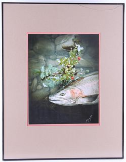Original Salmon Framed Photograph by Jeremy Wright
