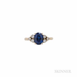 Fred 18kt Gold, Sapphire, and Diamond Ring