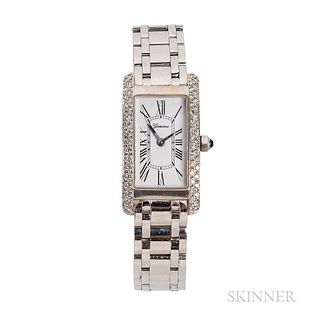 Geneve 18kt White Gold and Diamond Wristwatch