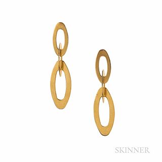 Roberto Coin 18kt Gold "Chic and Shine Petite Link" Earrings