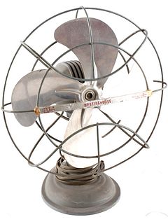 Westinghouse Green Cast Iron Table Fan