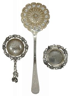Two Pieces Continental Silver