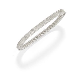 A 18K white gold and diamond bracelet