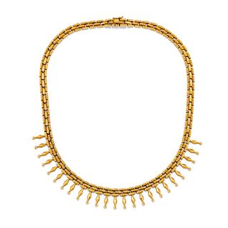 A 18K yellow gold necklace