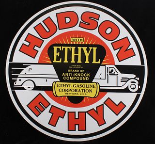 Hudson Ethyl Gasoline Advertising Sign