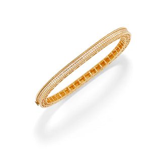 A 18K rose gold and diamond bracelet