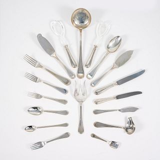 Lot of silver objects and coins, Italy 20th Century, partly illustrated