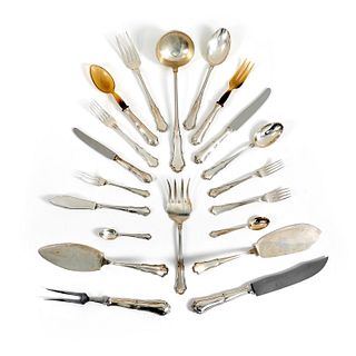 An italian silver service (partly illustrated)