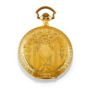 Mistral - A 18K yellow gold pocket watch, Mistral