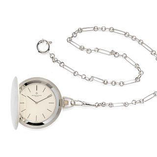 Vacheron & Constantin - A 18K white gold pocket watch, Vacheron & Constantin, with box