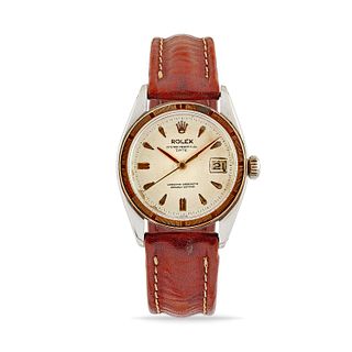 Rolex - A stainless steel and gold wristwatch, Rolex, ref. 6530, 1952